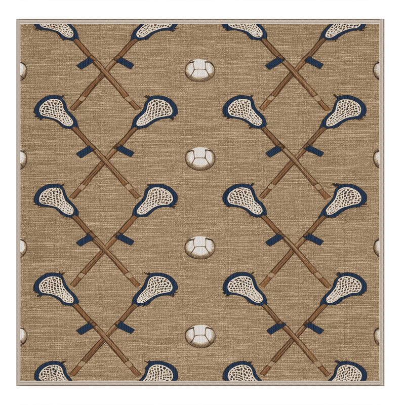  Tapis lavable Lacrosse Sports, Carré 4 pi