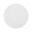 Table de bout cylindrique d'extérieur en béton léger antique blanc avec détails géométriques - Table de bout de patio résistante aux intempéries
