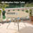 Outdoor Round Patio Dining Table, All Weather Metal Dining Table With Umbrella Hole For Deck Lawn Garden Backyard-496114702-493248486