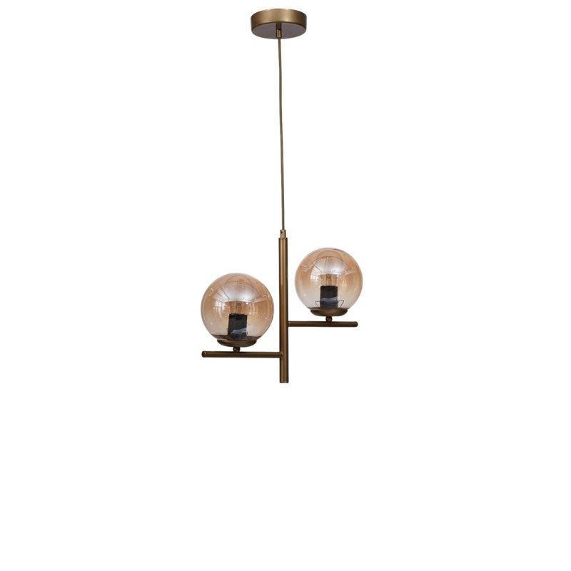 Lustre, Miel / or, Deux lumières, 2 niveaux