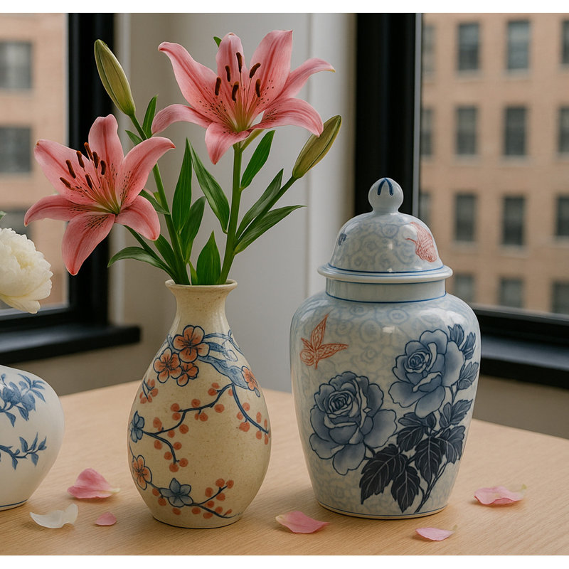 Porcelain China Ginger Jar