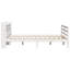 Bed Frame With Headboard Without Mattress White King Size