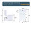 Toilette avec technologie avancée de 600 W: double chasse, siège confortable de 17,25 po, fermeture en douceur, 3 entrées d'eau, sous-sol blanc moderne comprenant: