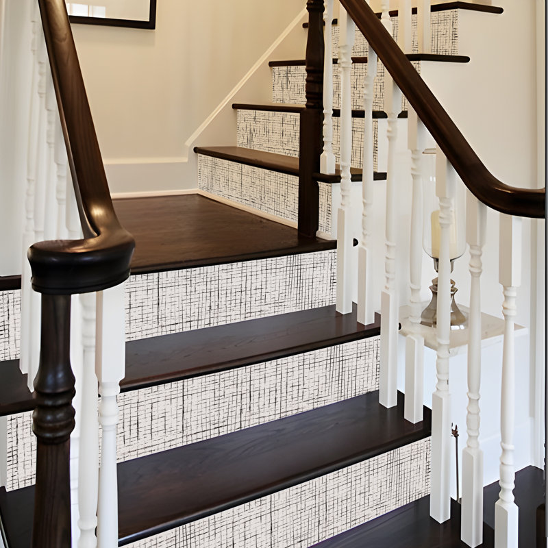 Abstract Checkered Pattern Stair Riser Decals