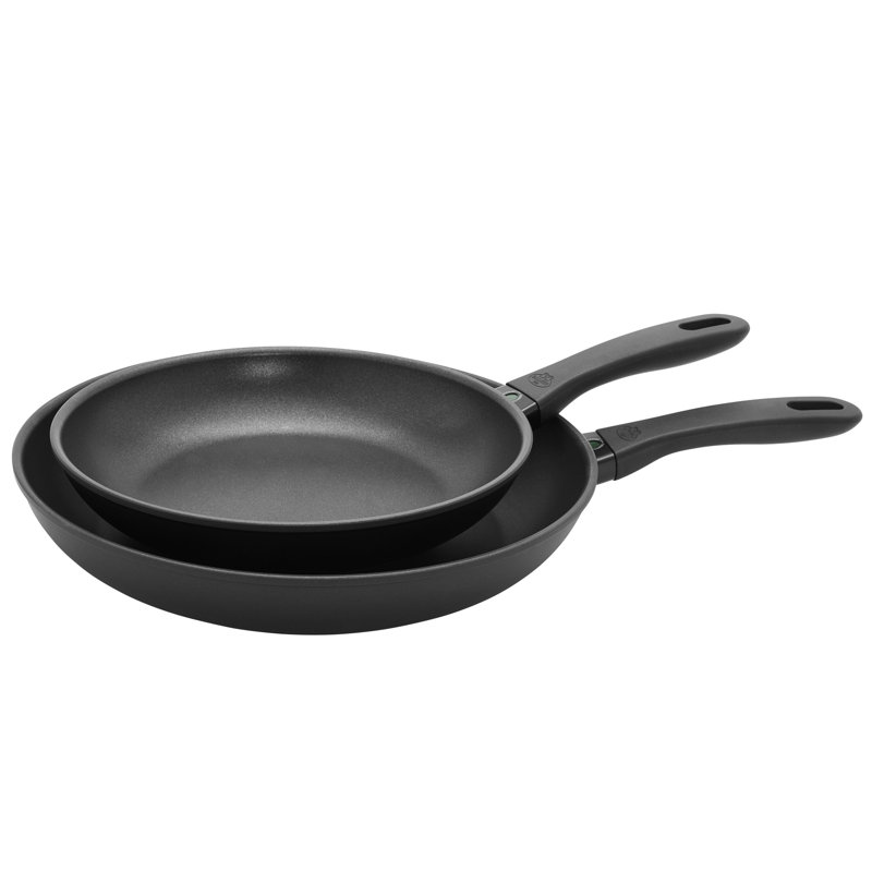 Avola Black Aluminum Nonstick Fry Pan Set, 2 Pieces