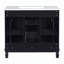 Meuble-lavabo moderne 36 po avec lavabo supérieur-112430089