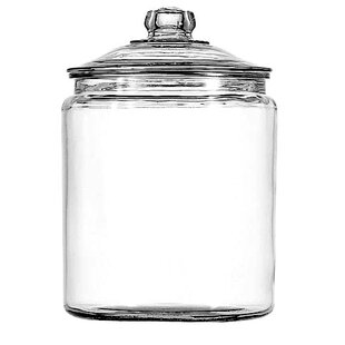 1 1/2 Quart Anchor Square Jar with Bamboo Lid - Jar Store