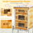 3-layer Bee Hive Boxes Starter Kit – 100% Beeswax Coated Cedar Hive With Metal Stand, Includes 10 Medium & 20 Deep Frames & Foundations