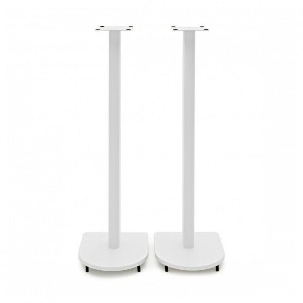 Adjustable Height Speaker Stands, White