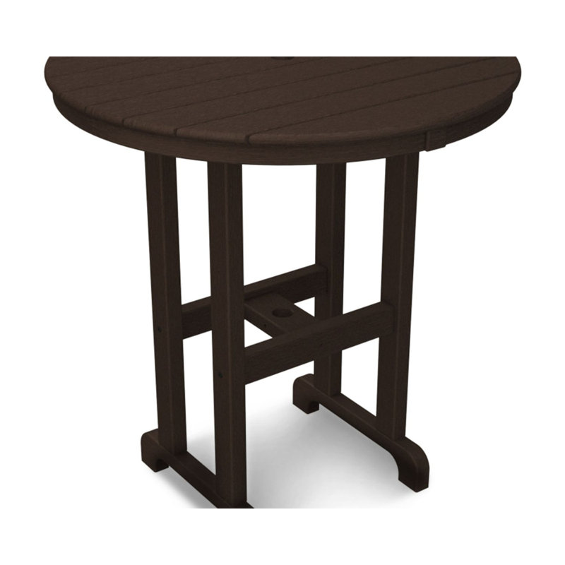 Table de comptoir POLYWOOD, Acajou, 48 po