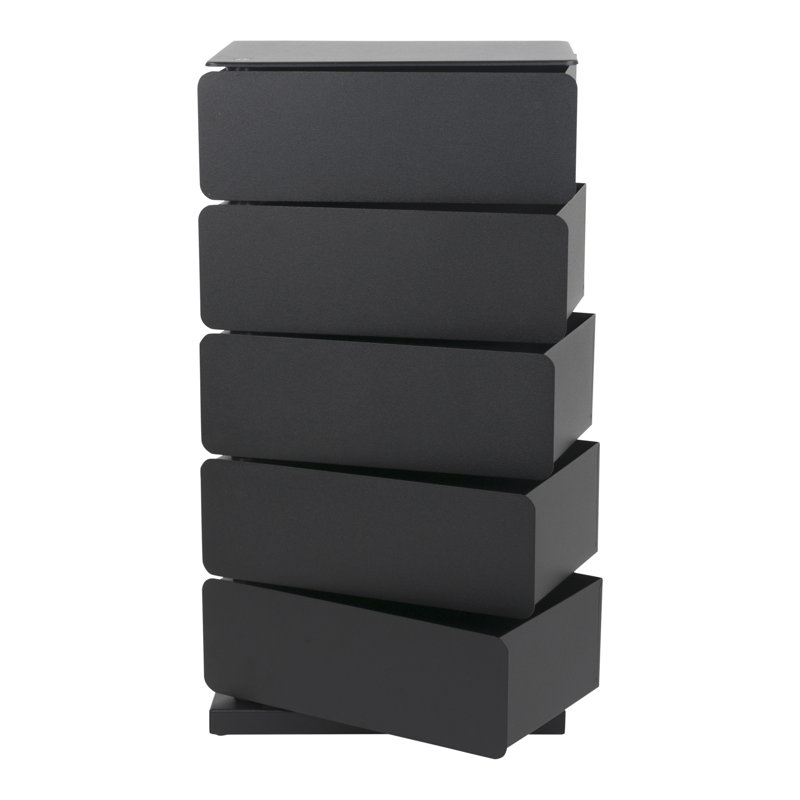 Joey Metal 93.98cm W 5 - Drawer Chest of Drawers