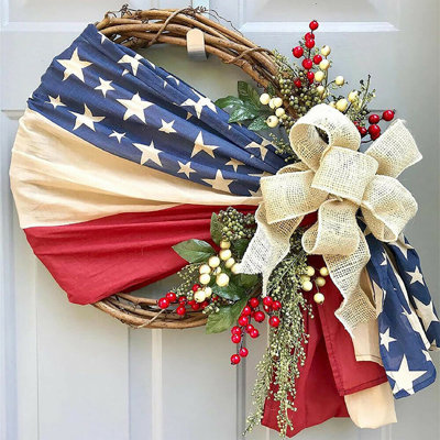 4 juillet, décorations de couronne pour la fête de l’Ité