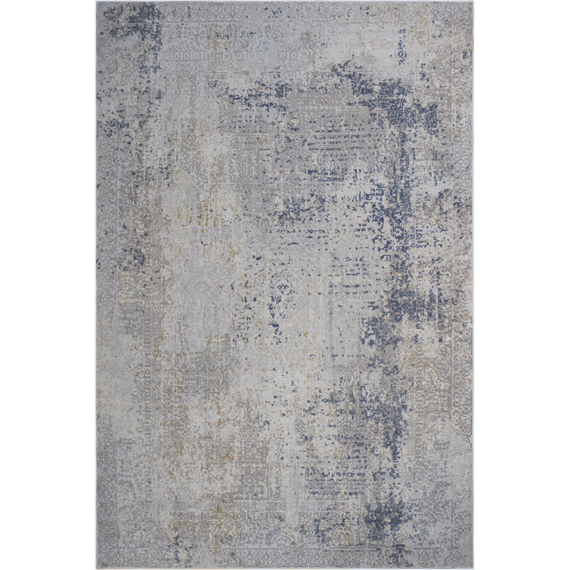 Tapis gris Finck, Rectangle de 7 pi 7 po x 10 pi 1 po