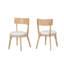 Chaises de salle à manger rembourrées Titus
