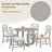 5-Piece Round Dining Table Set