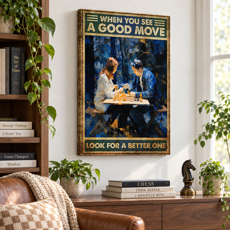 Quand vous voyez un bon projet, cherchez-en un meilleur. Tableau sur toile tendue - Décoration pour salon, chambre ou bureau
