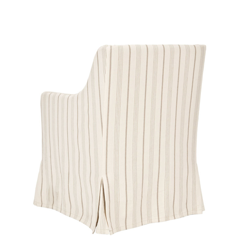 Fauteuil club 26 po Clodette, 100% polyester beige