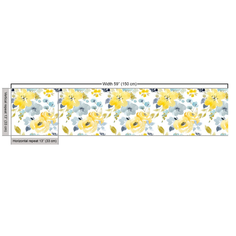 Chariese Handmade Paintings of Flowers Multi-Purpose Fabric