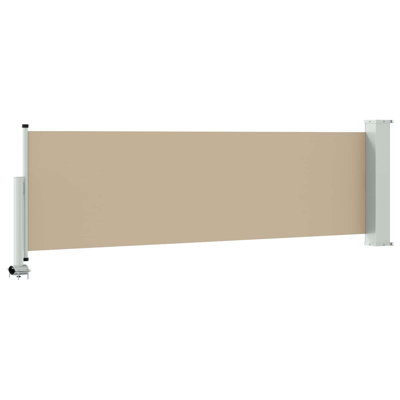 vidaXL Side Awning 39.37 x 118.11 in 100% polyester iron steel
