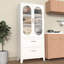 Armoire 2 portes cannelées en verre-1317131946