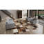 Brown Patchwork Wool Rug - 9'8" x 13'3"