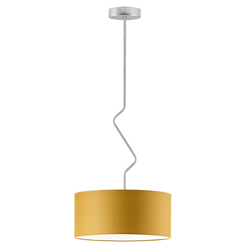 Candless 1 - Light Drum Pendant, Mustard, Stainless Steel