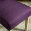 Salle à manger mauve en bois massif, 2 chaises, dossier élégant et dossier élégant
