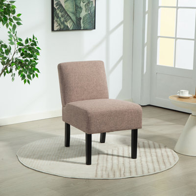 Elara Fabric Armless Accent Chair