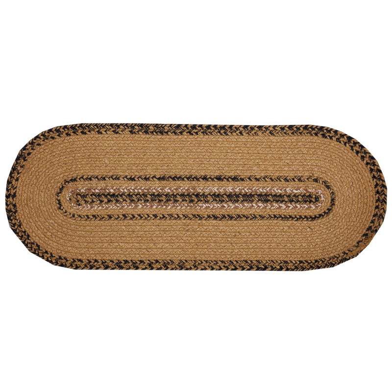 Kettle Grove Geometric Oval Table Runner, 24" L x 8" W