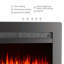 tempered glass panel Electric Fireplace-104850952