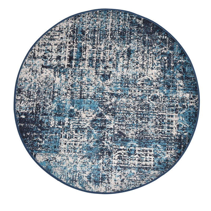 Abstract Shag Area Rug, Round 140cm
