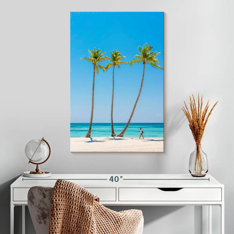 Gillard Three Gillard Palms, H 30 po x l 20 po