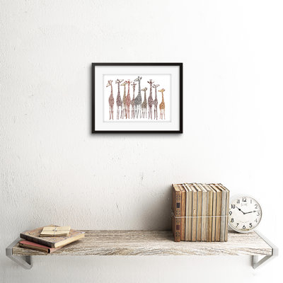 Group Of Giraffes - Single Picture Frame Print