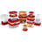 Red Food Storage Containers, 42-Piece Set With Easy-Find Lids, Salad Dressing And Condiment Capacities, Microwave And Dishwasher Safe, BPA-Free, Vented Lids For Splatter-Free Microwaving