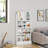 Albertson 43.3"H Wood Storage Bookshelf, White