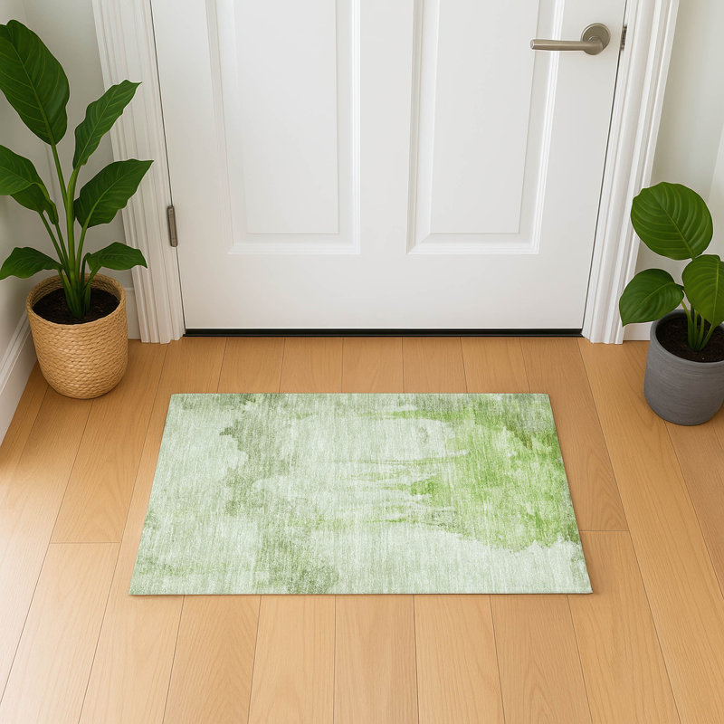 Premium Machine Washable Jacquez AMF1791 Modern Rug, Rectangle 1'8" x 2'6"
