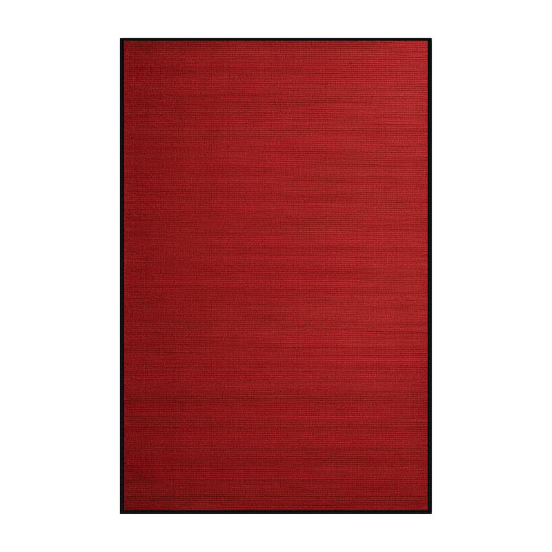 Machine Washable Solid Red Area Rug, Rectangle 2' x 3'