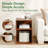 Geometric Design 20" S-Shaped Nightstand With Versatile Storage-919365758