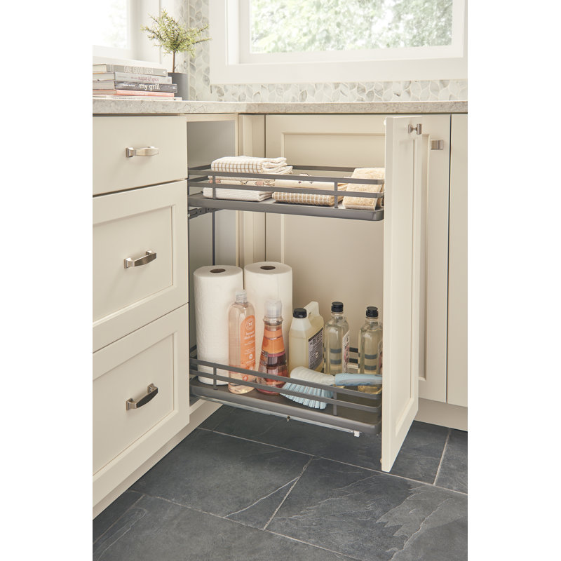 Rev-A-Shelf Two-Tier Pull Out Organizers with Soft Close, 10.25" W