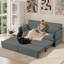 2 Seater Fabric Sofa Bed-1865990023