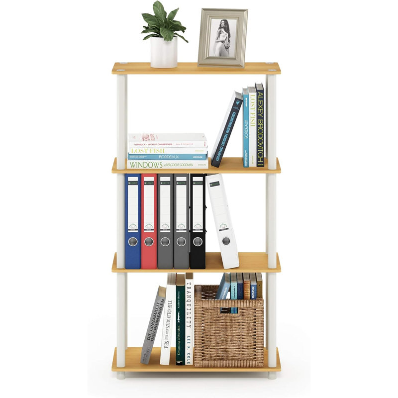 Bhoomi 23.6'' W Plastic Shelving Unit, Beech/White
