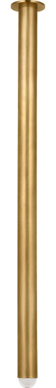 Ebell Flush Mount, Natural Brass, 48" H x 4.5" W x 4.5" D