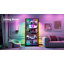 180 cm Tall Glass Display Cabinet with RGB LED Lights, 10-Tier Shelves-130451983