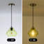 Luminaire suspendu pour îlot de cuisine 1 lumière avec abat-jour en verre grainé 1 lumière-120496399