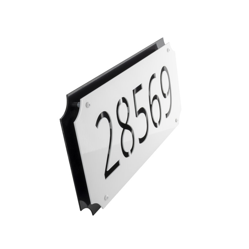 Rectangle Wall Plaque, Grey/Gold, Yes, Gold
