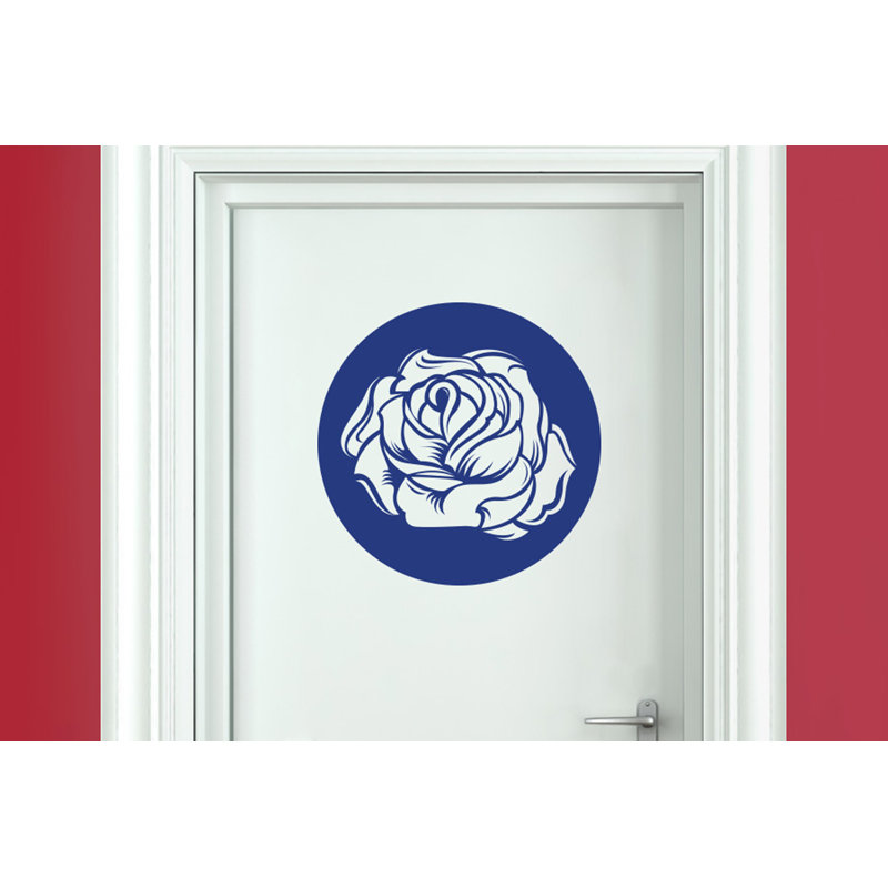 Plants & Flowers Wall Decal, Dark Blue