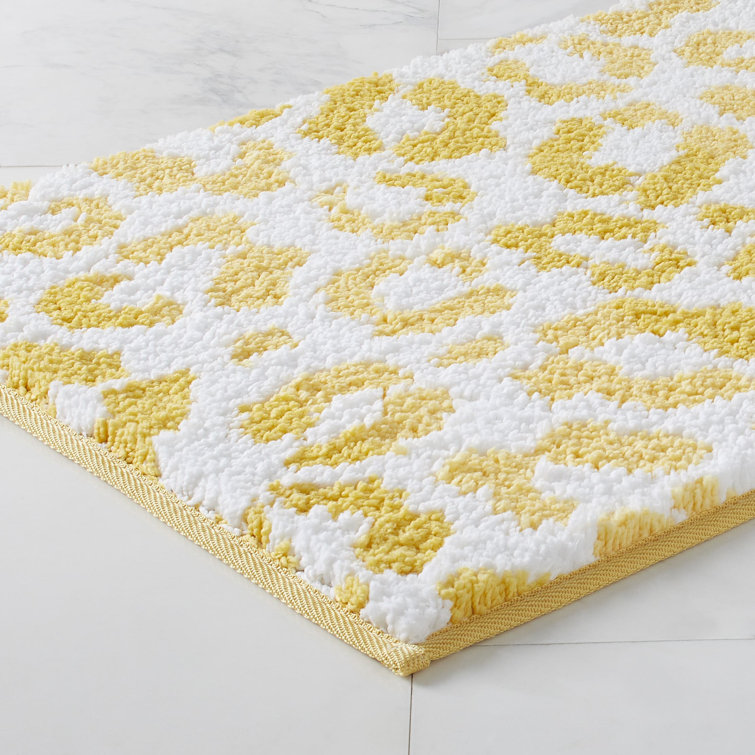 Mccluney Traditional Nylon Bath Rug with Non-Slip Backing Wade Logan Color: Rubber Ducky Yellow, Size: 24 W x 40 L