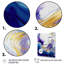 «Dheera Blue and Gold Splash II», reproduction sur toile 3 pièces-87912709-87912714