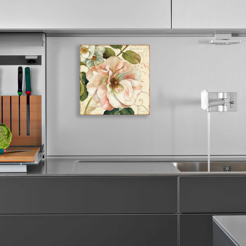 «Les Jardins II» par Lisa Audit, art mural en verre acrylique, H 12 po x l 12 po x P 0,13 po
