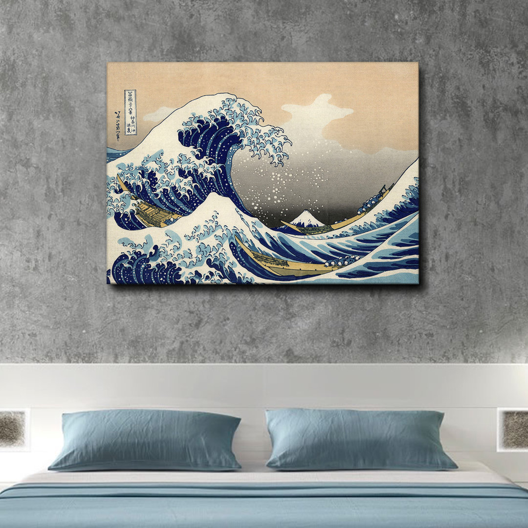 Leinwandgemälde La Grande Onda Di Kanagawa von Katsushika Hokusai